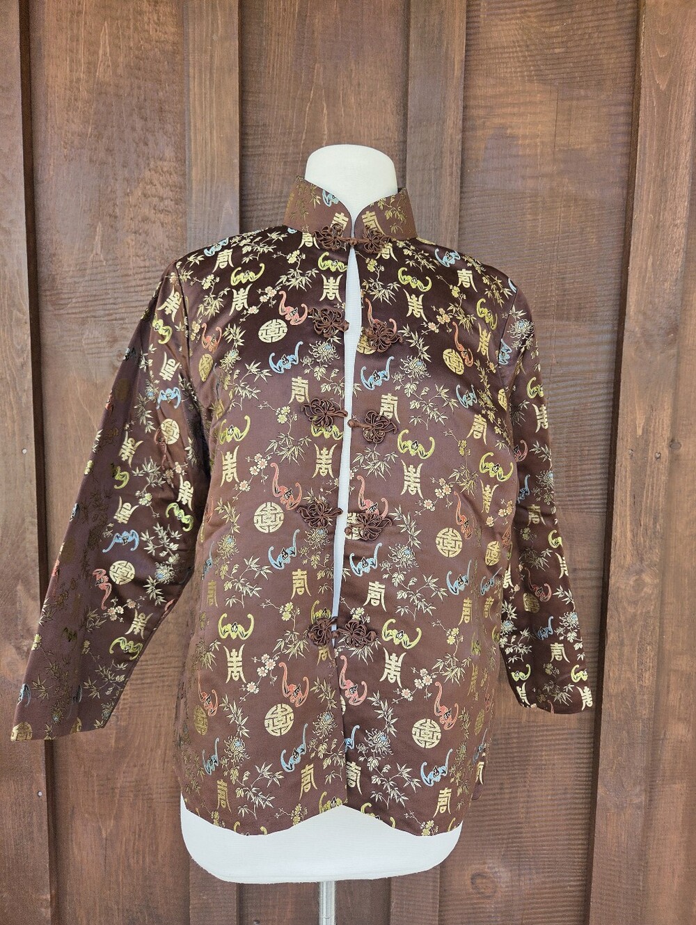 F28. Chinese Satin Jacket Vintage
